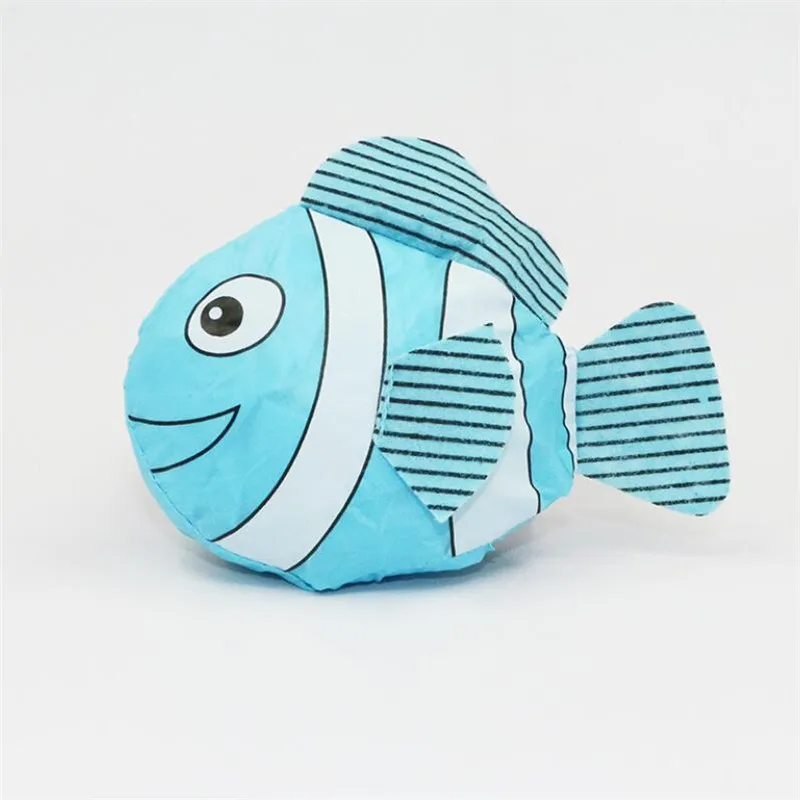 Reusable Shopping Bag Foldable Carton Fish Shopper Grocery Totes Large Women Store Handbags Nylon Supermarket Totebags Women