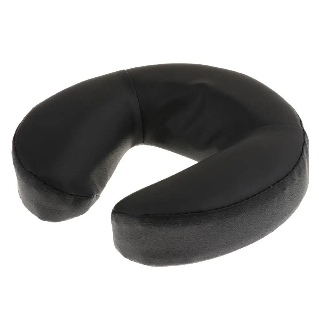 Soft Spa Foam Massage Table Face Cradle Pad with Ultra-Soft PU Leather Cover - Head Rest Cushion Pillow Positions Head and Neck