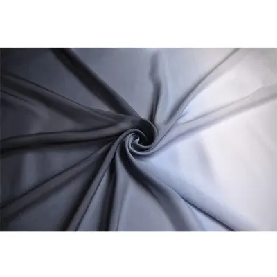 shade chifon material 2 tone 100D chiffon gradient tissu flowing evening dress fabric for wedding gowns tecido