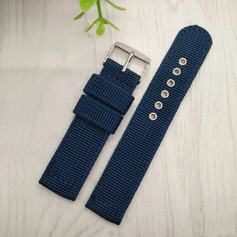 Nylon Mesh Watchbands Fashion Black Brown 20mm 22mm 24mm Womens Mens Sport Watch Band Strap Stainless Steel Buckle Accessories