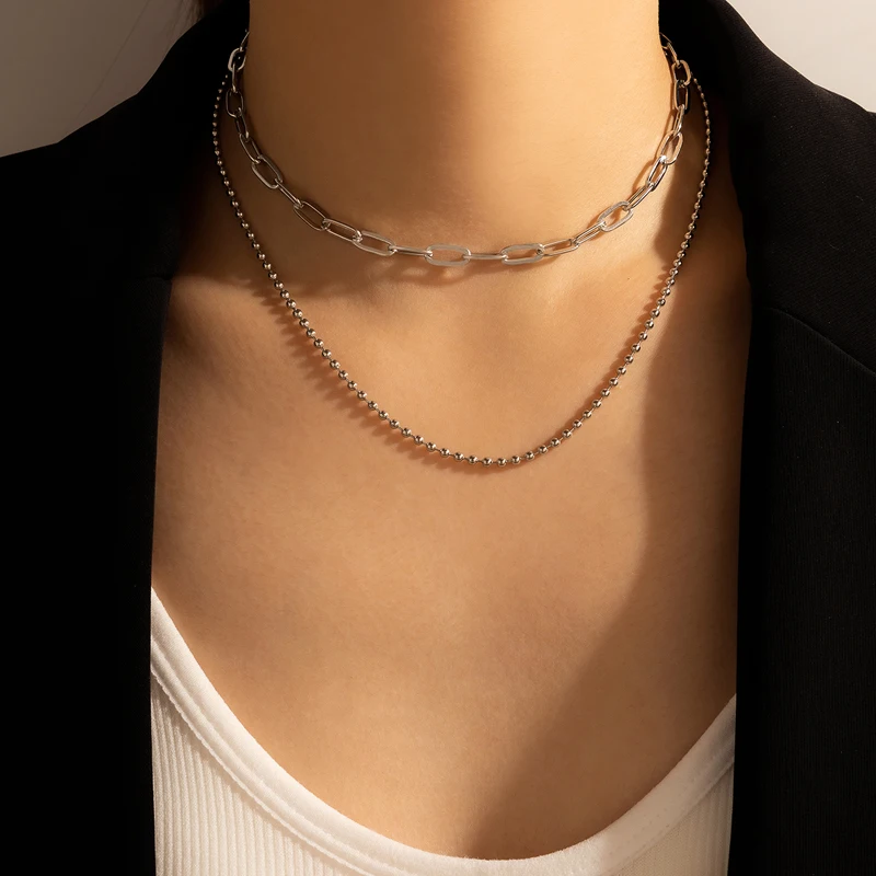 Tocona Romantic Heart Multilayer Sweater Chain Necklace for Women Charms Moon Tassel Letter Alloy Metal Adjustable Jewelry чокер
