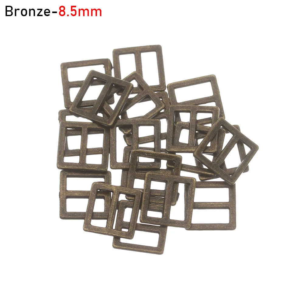 20/40Pcs 6/7/8.5mm Mini Tri-glide Belt Buckle for DIY Doll Clothes Bags Shoes Tiny Buckles Buttons Clothing Sewing Accessories