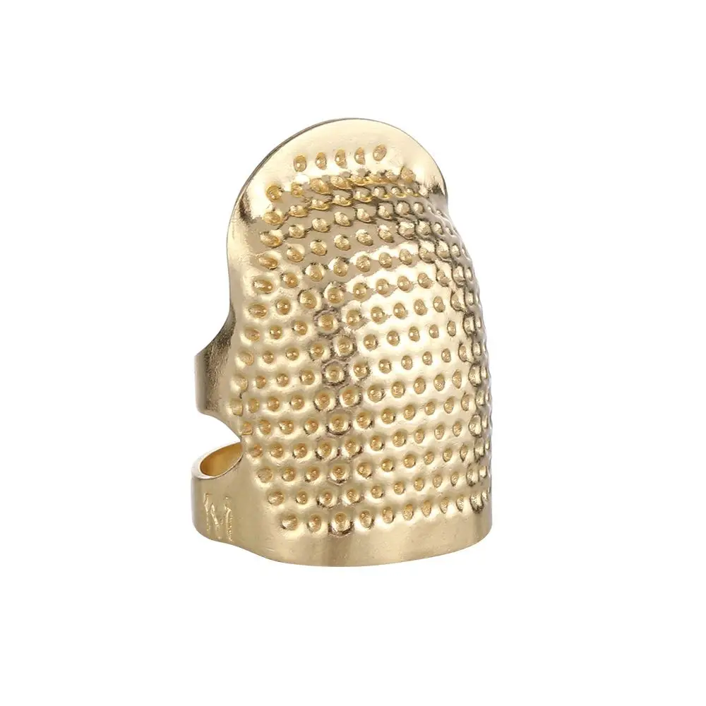 1PC Vintage Gold Finger Protector Metal Needle Thimble Antique Ring  Handworking Stitching Tools DIY Crafts Sewing Accessories
