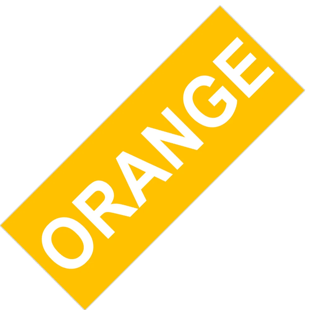 White on Orange
