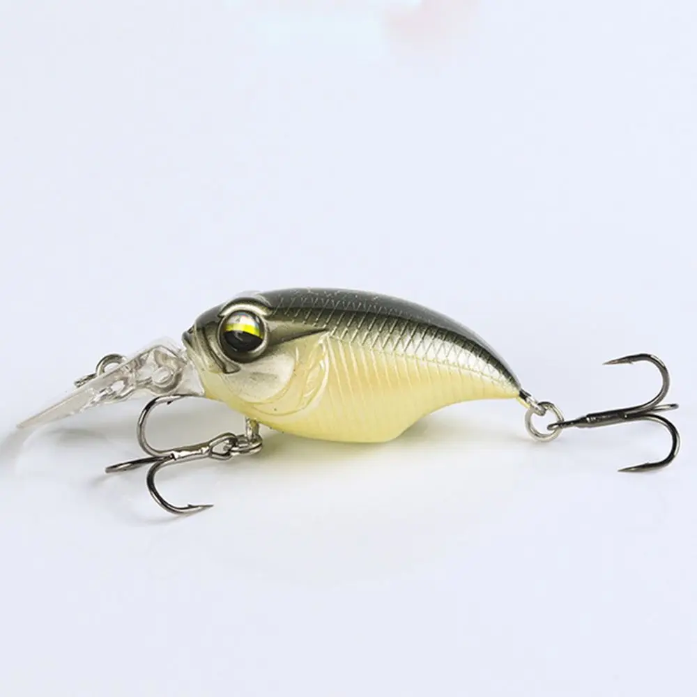 6g/38mm Mini Crank Bait Artificial Trout Lures Suspend Bass Wobbler Swimbait Floating Stainless Steel Crankbait Lure