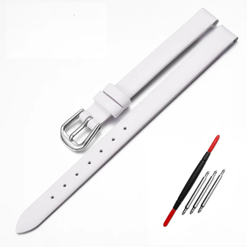 white silver buckle