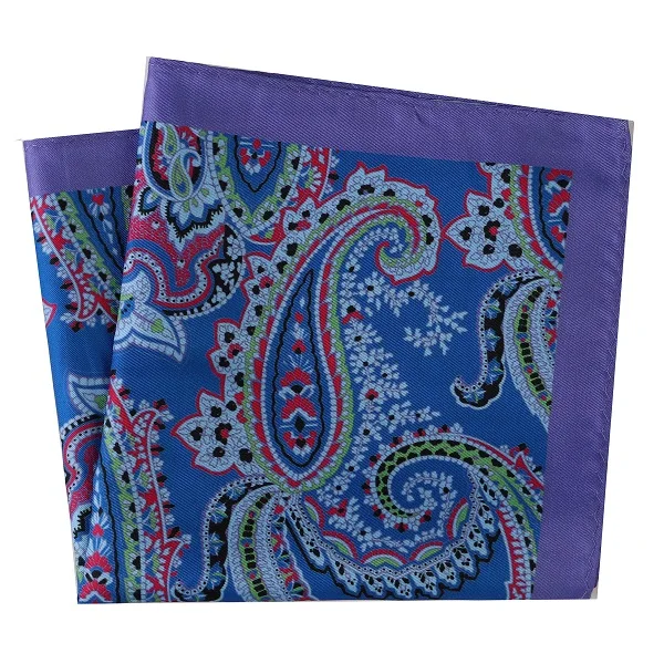 Tailor Smith New Arrival 30x30cm Big Size Handkerchief Men Fashion Chest Towel Paisley Floral Dot Soft Suit Hanky Pocket Squares