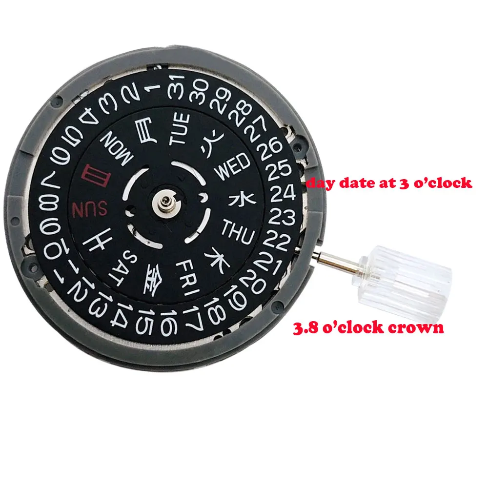 black NH36 3.8 crown