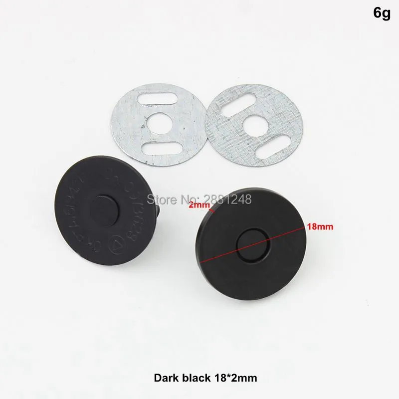 Dark black 18x2mm