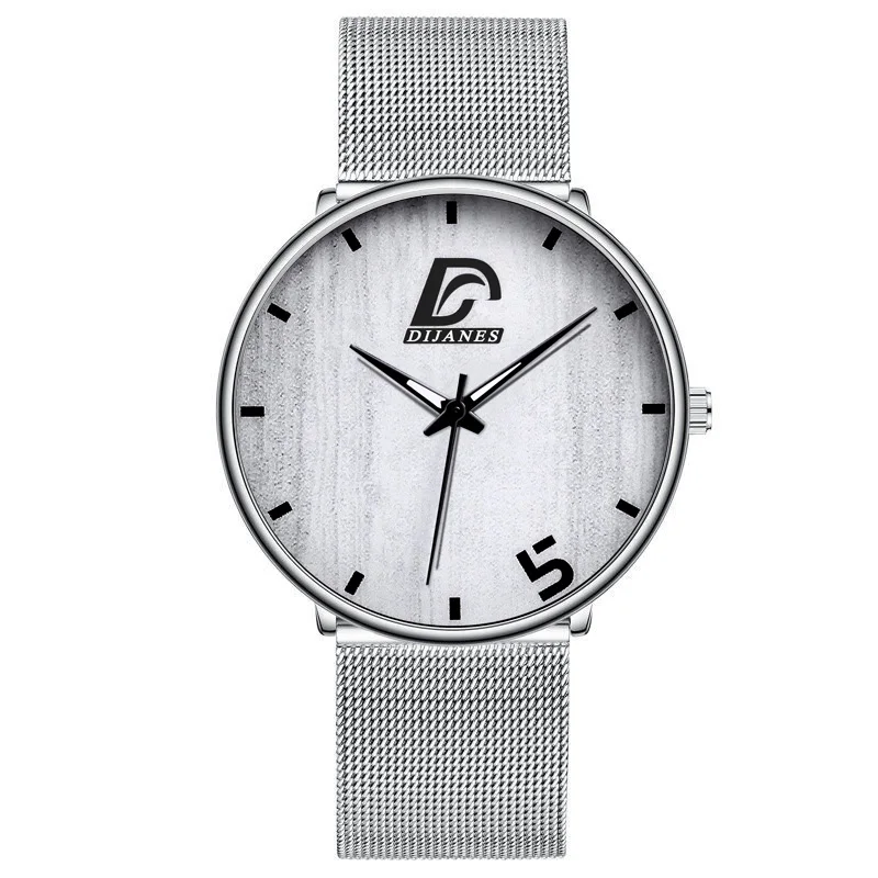 reloj hombre Mens Fashion Ultra Thin Minimalist Watches Men Business Stainless Steel Mesh Belt Quartz Watch relogio masculino