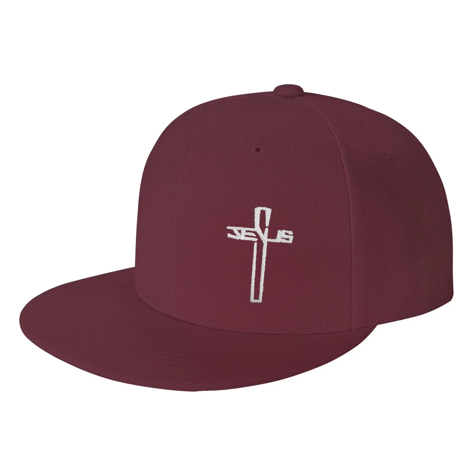 Snapback Hats for Men,Jesus Christian Cross Flat Brim Bill, Embroidery Adjustable Hip Hop Plain Baseball Cap