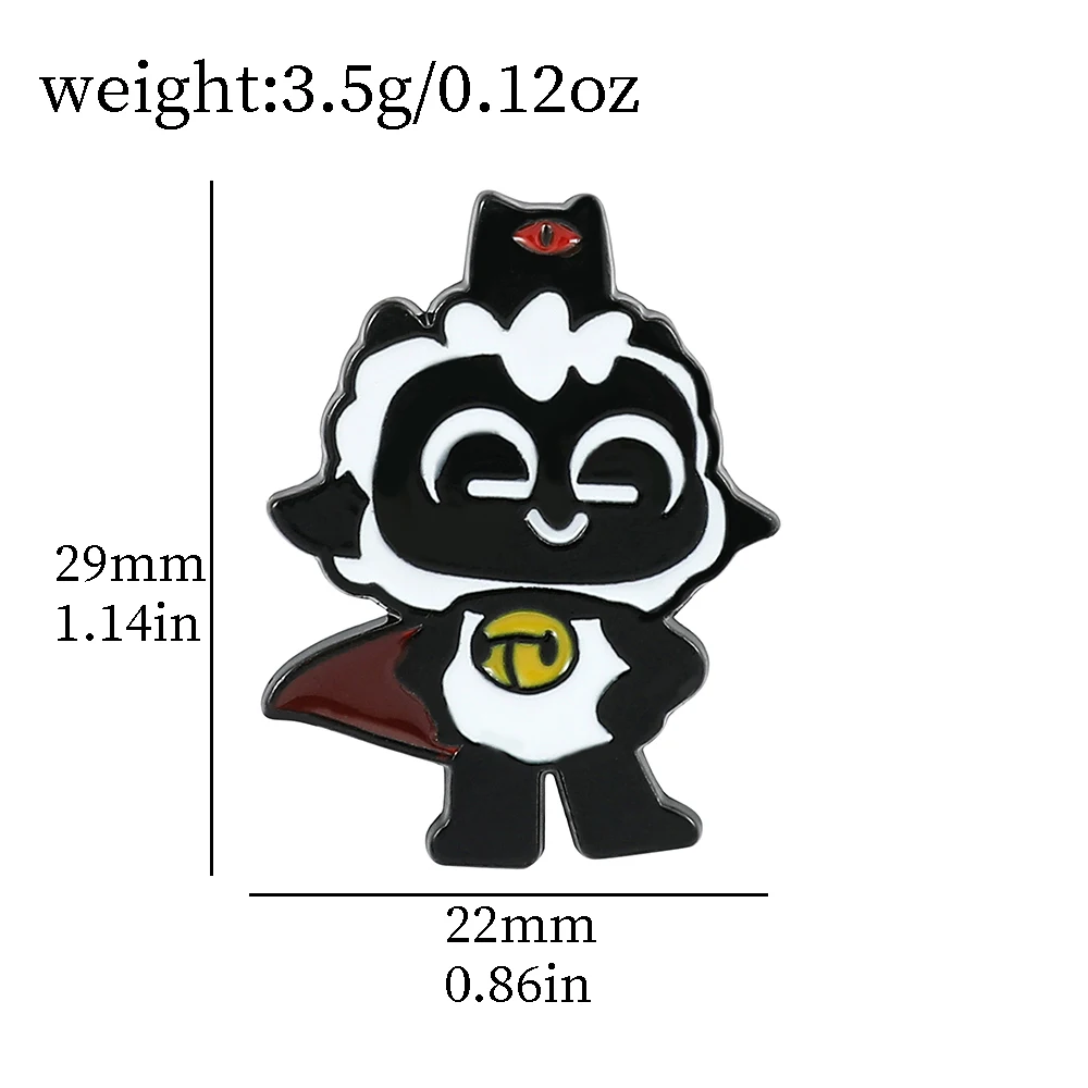 New in Anime Game Cult of the Lamb Pins Cartoon Metal Enamel Badges on Backpack for Women Brooches Clothes Jewelry Gift