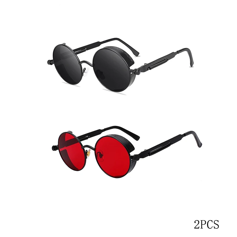 2PCS Black Red