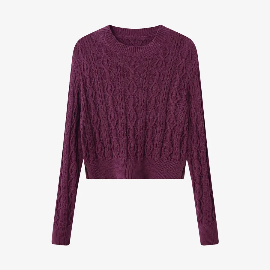 Plum knitted Tops