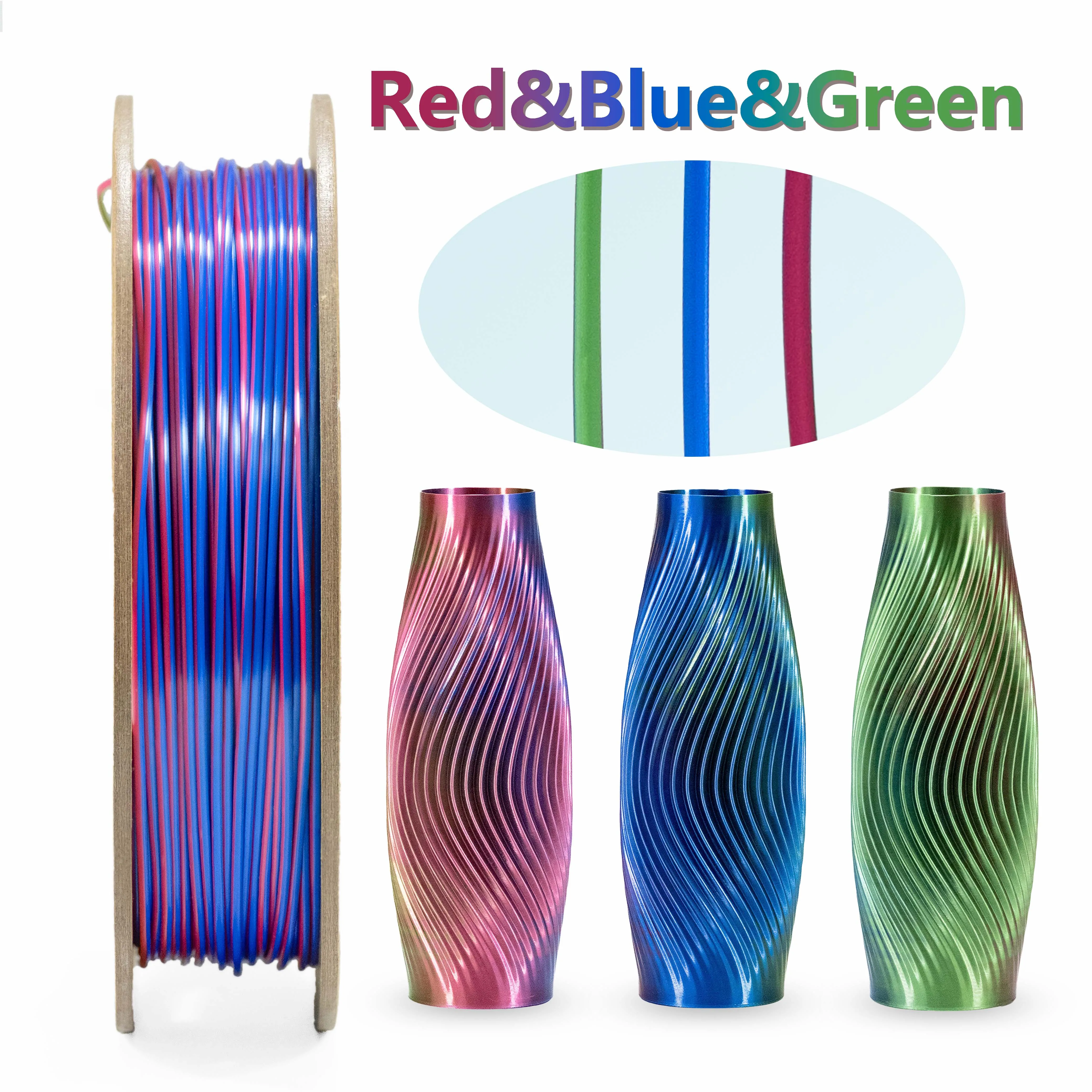 red blue green