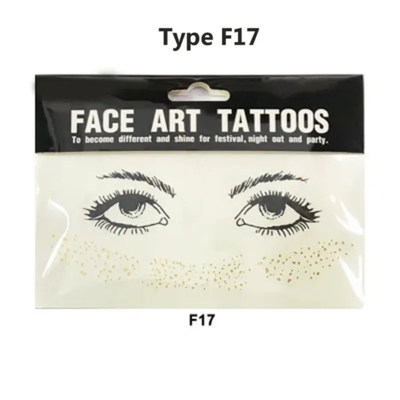 1 Pcs Facial Spot Glitter Fake Freckles Temporary Tattoo Stickers DIY Makeup Party Stickers Women Make Up Accessories