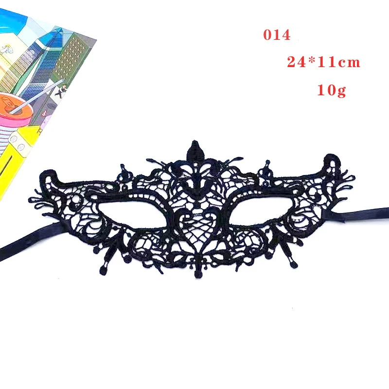 Women Gothic Lace Mask Cosplay Halloween Party Carnival Sexy Lady Costumes Half Face Animal Role Playing Masques For Girls