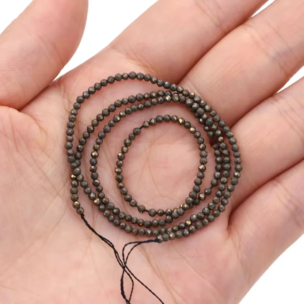 Natural Stone Rose Quarts Amethysts 2 3mm Small Round Section Stone Loose Bead for Jewelry Making DIY Bracelet Necklace
