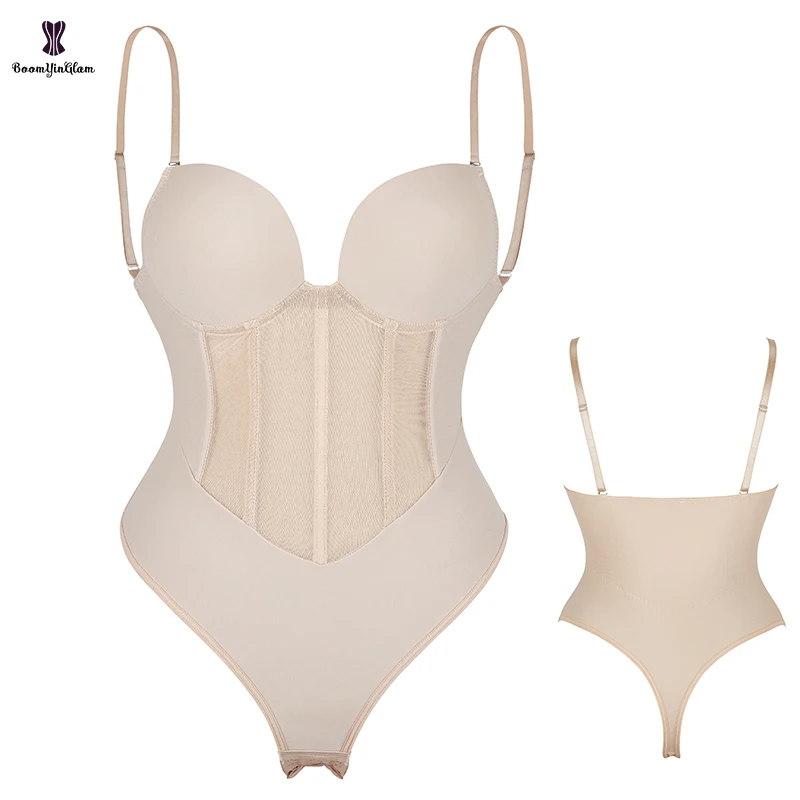 Strap Bodysuit Plus Size S M L XL XXL XXXL Black Nude 5 Plastic Bones Seamless Waist Trainer Corset Women Body Shapewear