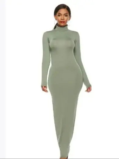 green dress