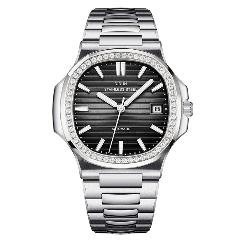 DIDUN New Luxury Men Watches Business Top Brand Man Wristwatch Waterproof Luminous Diamond Quartz Watch High Quality