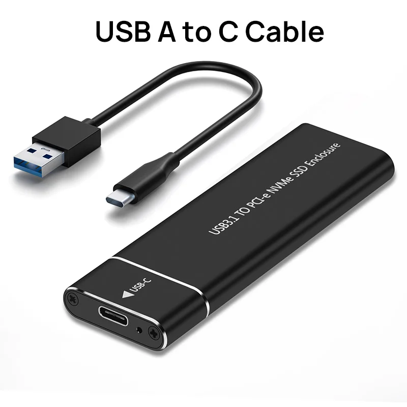 USB A to C Black
