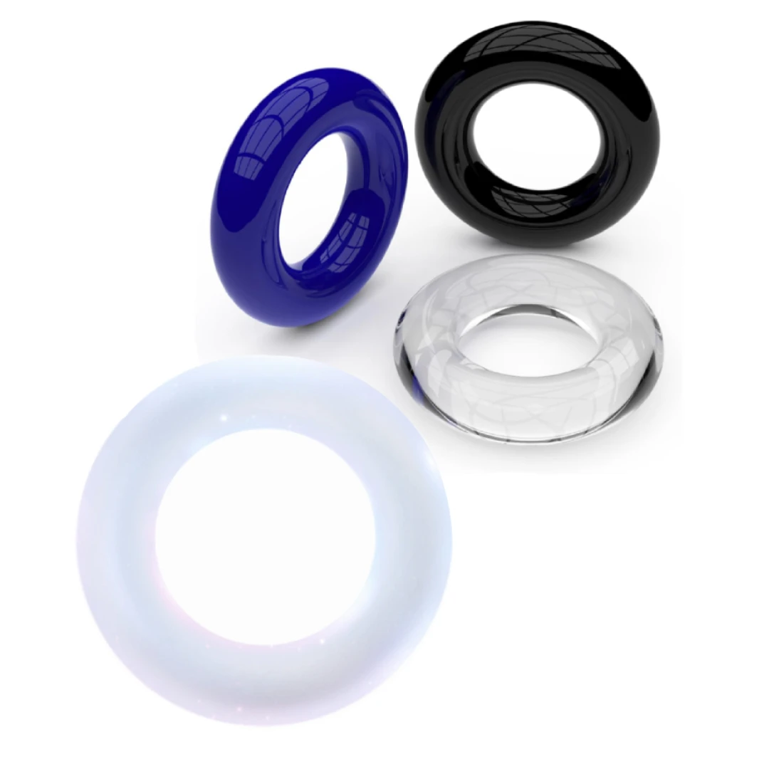 4 Colors Silicone Cock Rings Reusable Penis Rings for Men, Sex Longer Lasting Stronger Adult Sex Toys Games for Couples Pleasure