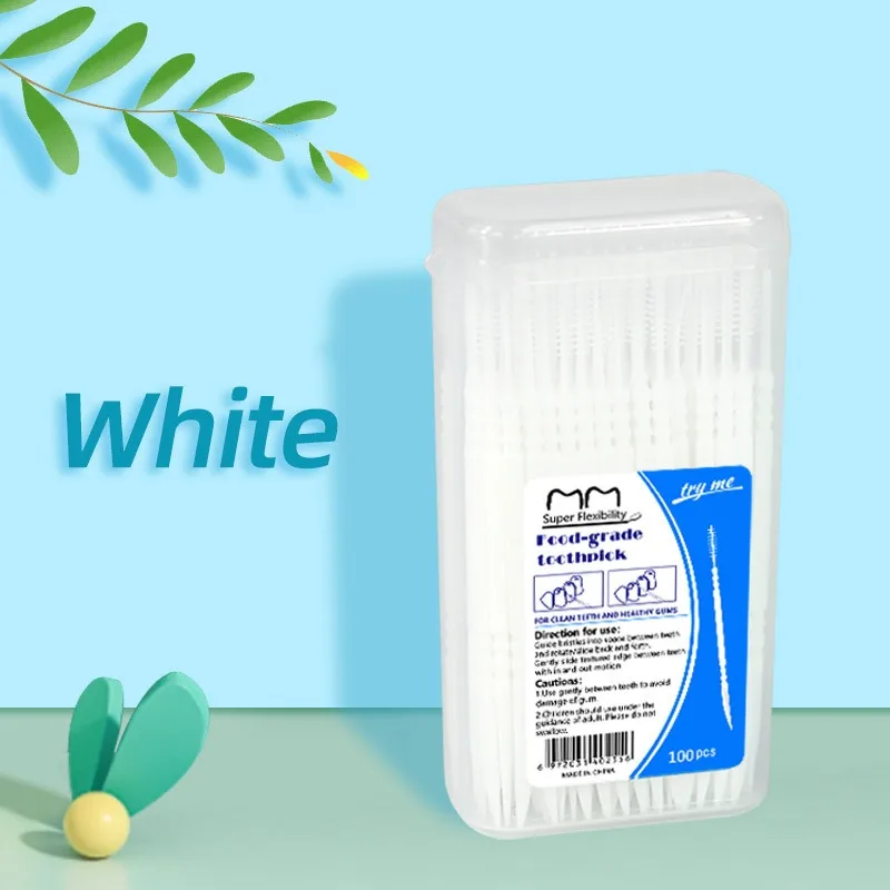 100PCS White