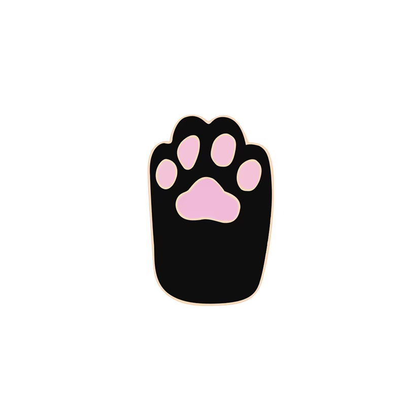 1Pcs Cute Cartoon Cat Colorful Foot Pins Acrylic Badges Brooch lapel Pin For Women Clothes On The Backpack Accessories jewelry