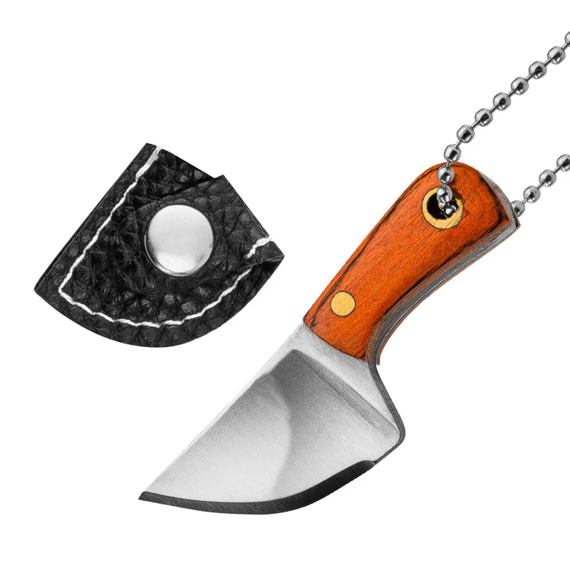 Outdoor Camping Equipment  Stainless Steel Fold Knife Mini Square Head Multi-function Pocket Keychain Pendant  Multitool