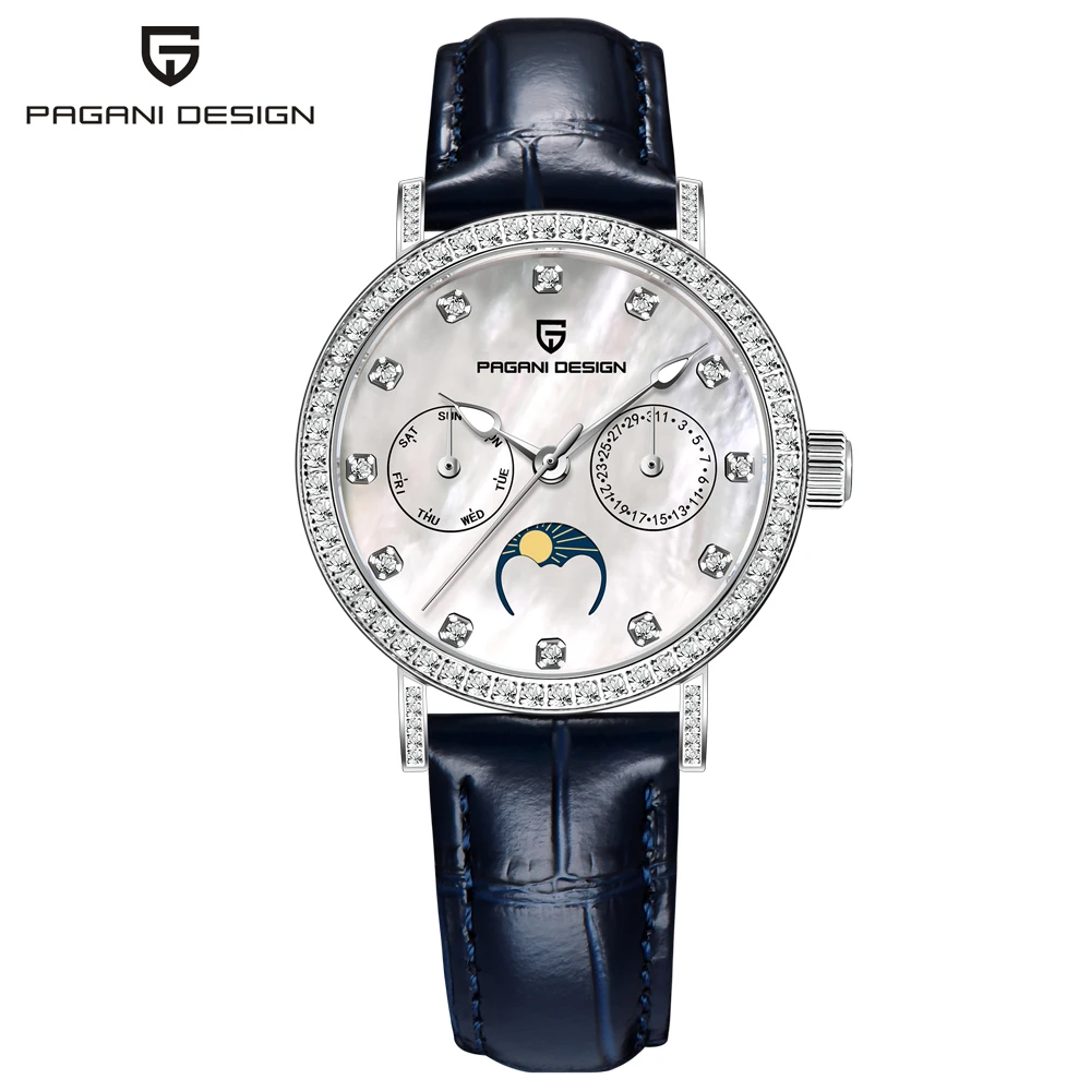 2024 New PAGANI DESIGN Luxury Womens Watches Quartz Watch Fo Women Exquisite Ladies Watch Gift Clock Leather Fashion Reloj Mujer