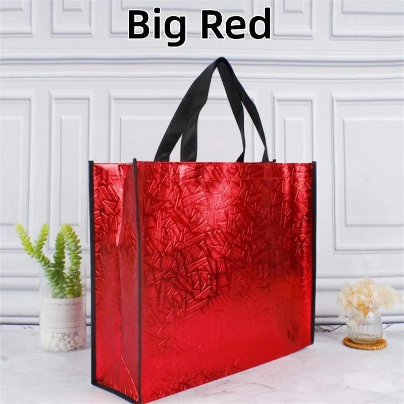 Women Reusable Shopping Bag Large Capacity Canvas Travel Storage Bags Laser Glitter Female Handbag Grocery Canvas Tote Eco Bag