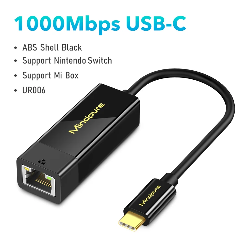 USB-C 1000Mbps Black