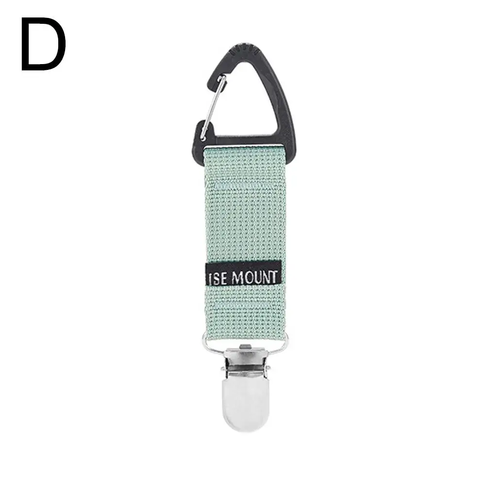 Outdoor Travel Straw Hat Clip Portable Hat Companion Bag Clip Multi-purpose Backpack Canvas Fabric Cap Holder for Women Men