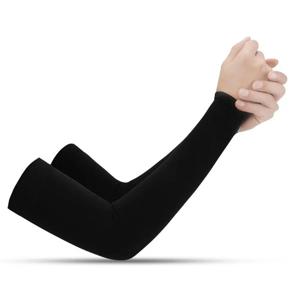 2Pcs Arm Sleeves Warmers Sleeve Sun UV Protection Hand Cover Cooling Warmer Outdoor Sports Running Fishing Cycling