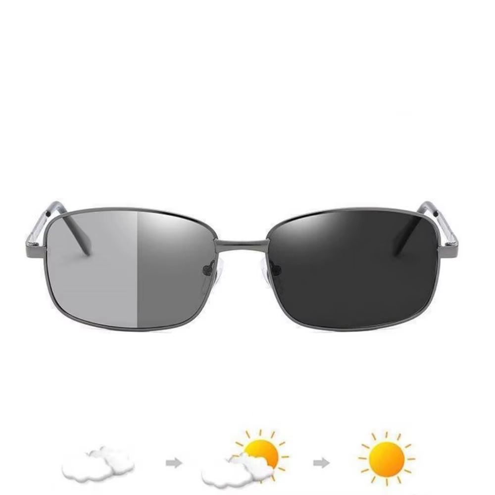 KLASSNUM Classic Mens Polarized Sunglasses Photochromic Driving Male Change Color Sun Glasses Day Night Vision Driver's Eyewear