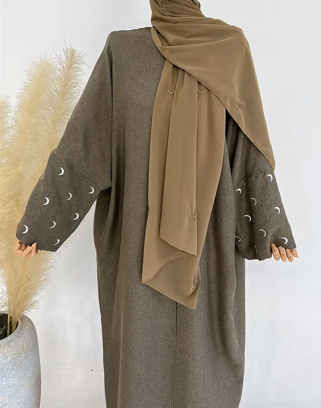 Brown with Scarf