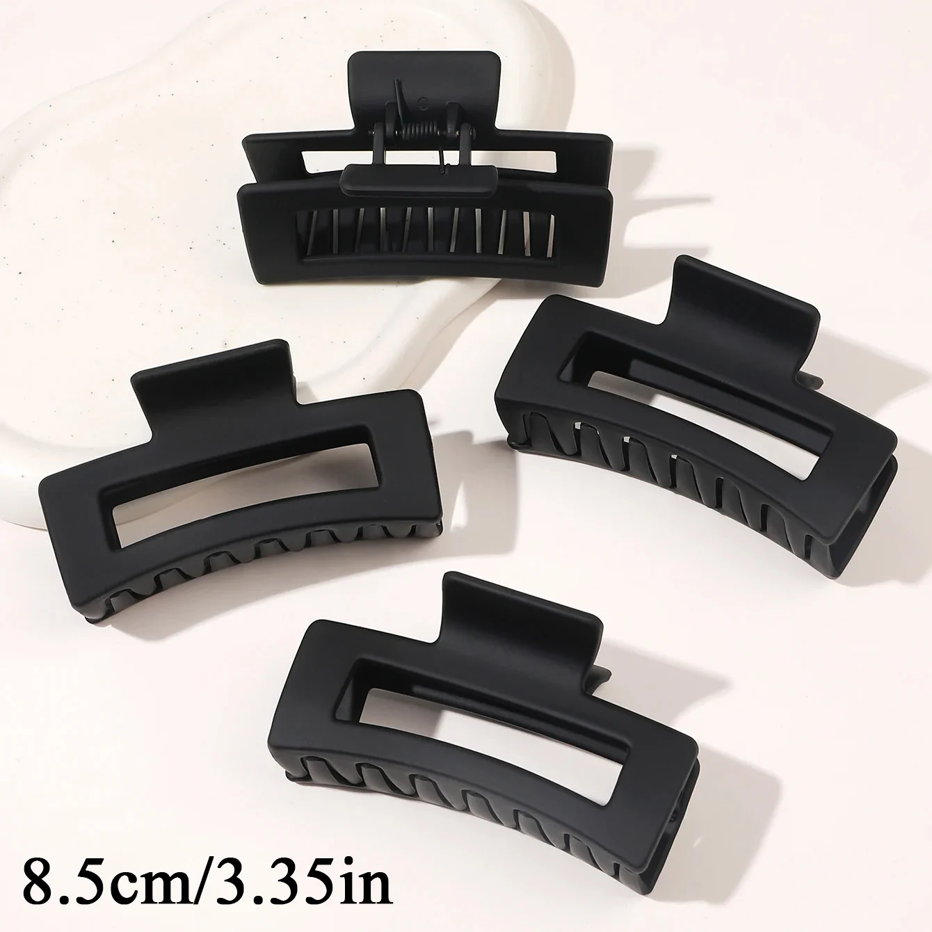 4pcs black 8.5cm