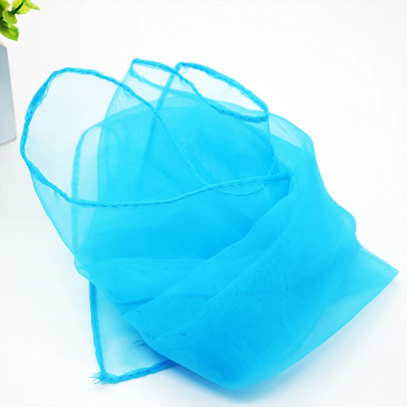 45*45CM Transparent Square Scarf Silk Scarf Women Beach Vacation Scarves Girls Dance Performance Scarves Sun-proof Handkerchief