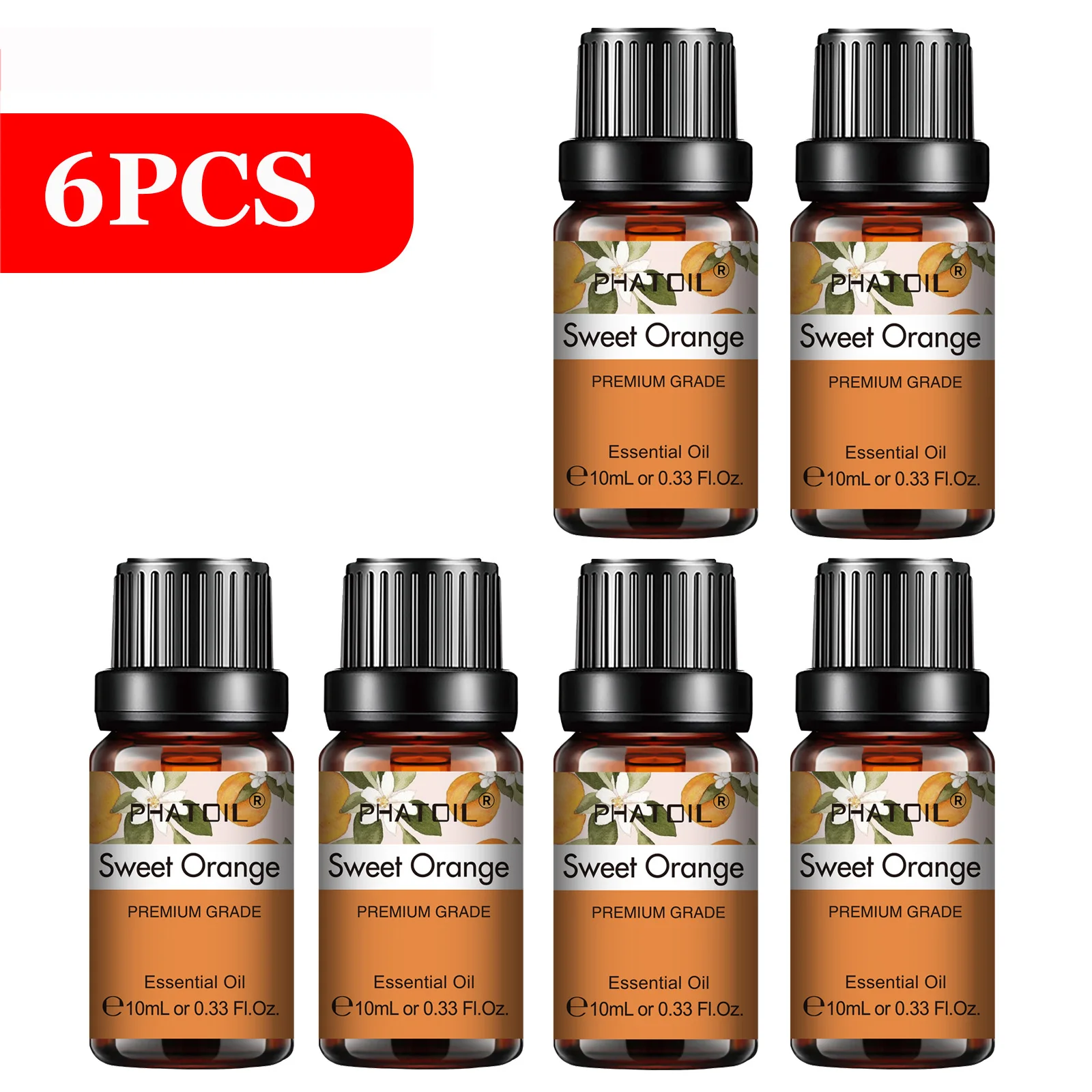6pcs Sweet Orange