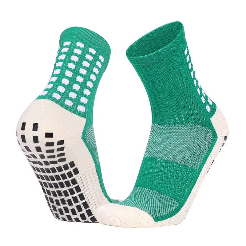 1 Pairs Football Socks Men Women Sports Socks Non-slip Silicone Bottom Soccer Socks Rugby Tennis Volleyball Badminton Socks Outd