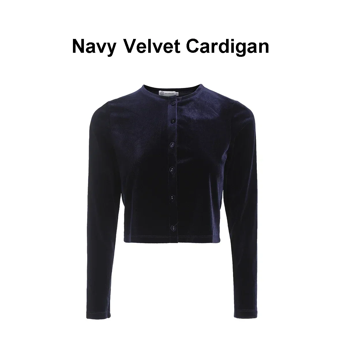 Navy Velvet Cardigan