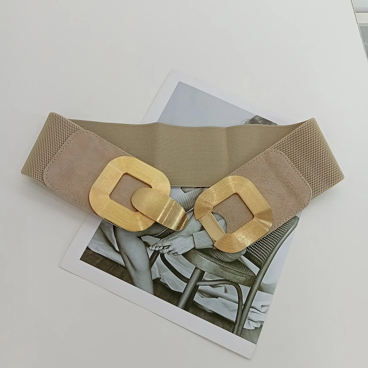 beige belt