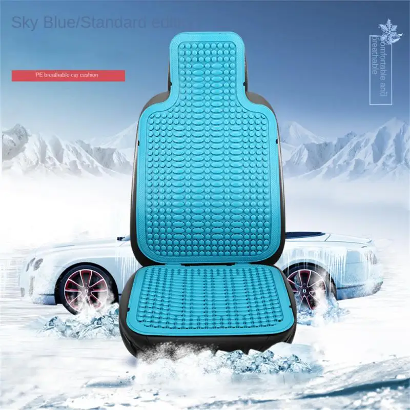 Universal Summer Car Seat Cool Cushion PVC Beaded Massage Automobile Chair Cover With Soft Waist Mat Breathable Durable