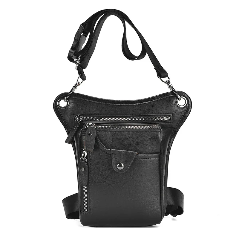PU Leather Waist Pack Drop Leg Bag For Men Women Belt Hip Bag Multi Motorcycle Bicycle Outdoor Hiking Camping Travel Leisure
