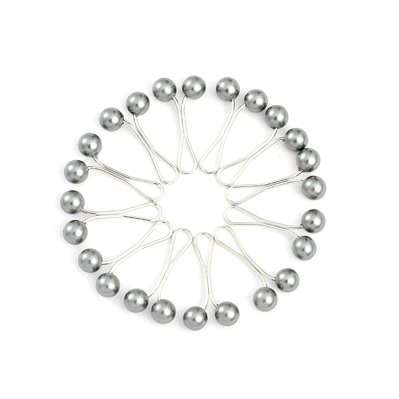 12 PCS Multicolor Headscarf Pearl Pins Clips Pins Hijab Scarf Clips Muslim Arab Shawl Islamic Accessories Women Jewelry New