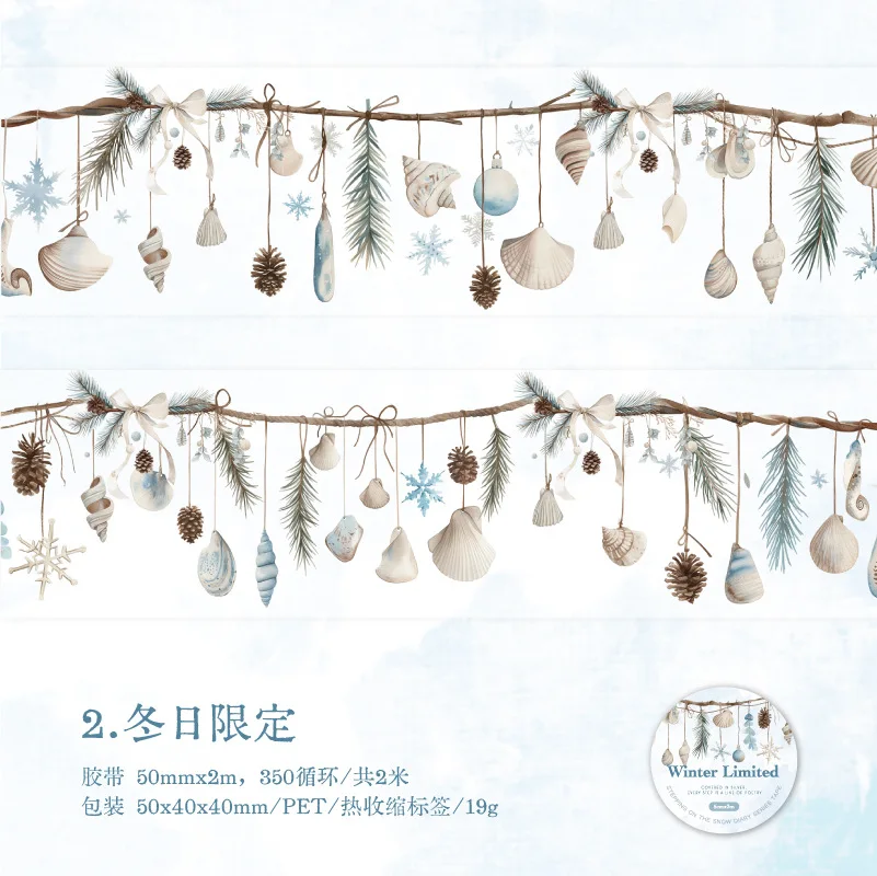 1pcs/1lot Decorative Adhesive tapes Snow Stomping Diary masking tapes Junk Journal Scrapbooking stikcers Paper Japanese
