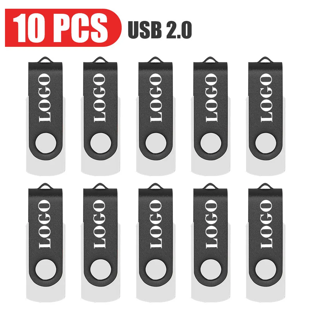 10/50/100PCS USB2.0 Free Logo Usb Stick memoria stick memory 4GB 8GB 16GB 32GB 64GB Flash Drive Pendrive Flash Disk Pen Drives