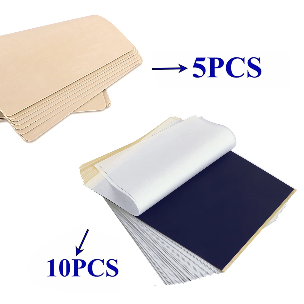 Tattoo Skin Practice 5pcs and 10pcs Transfer Paper Double Sided Microblading Permanent Makeup Silicone for Beginner And Artists