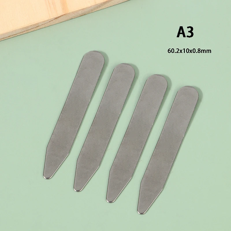 Stainless Steel Collar Stay Stiffeners Bones For Bussiness Party Shirt Men's Gift Silver Collar Support Man Jewelry